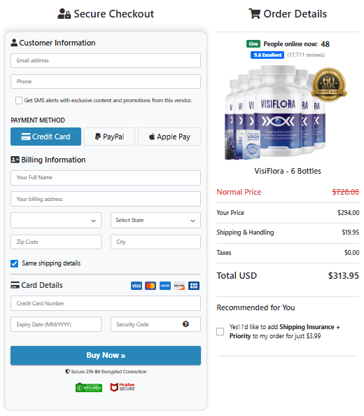 VisiFlora-order-page